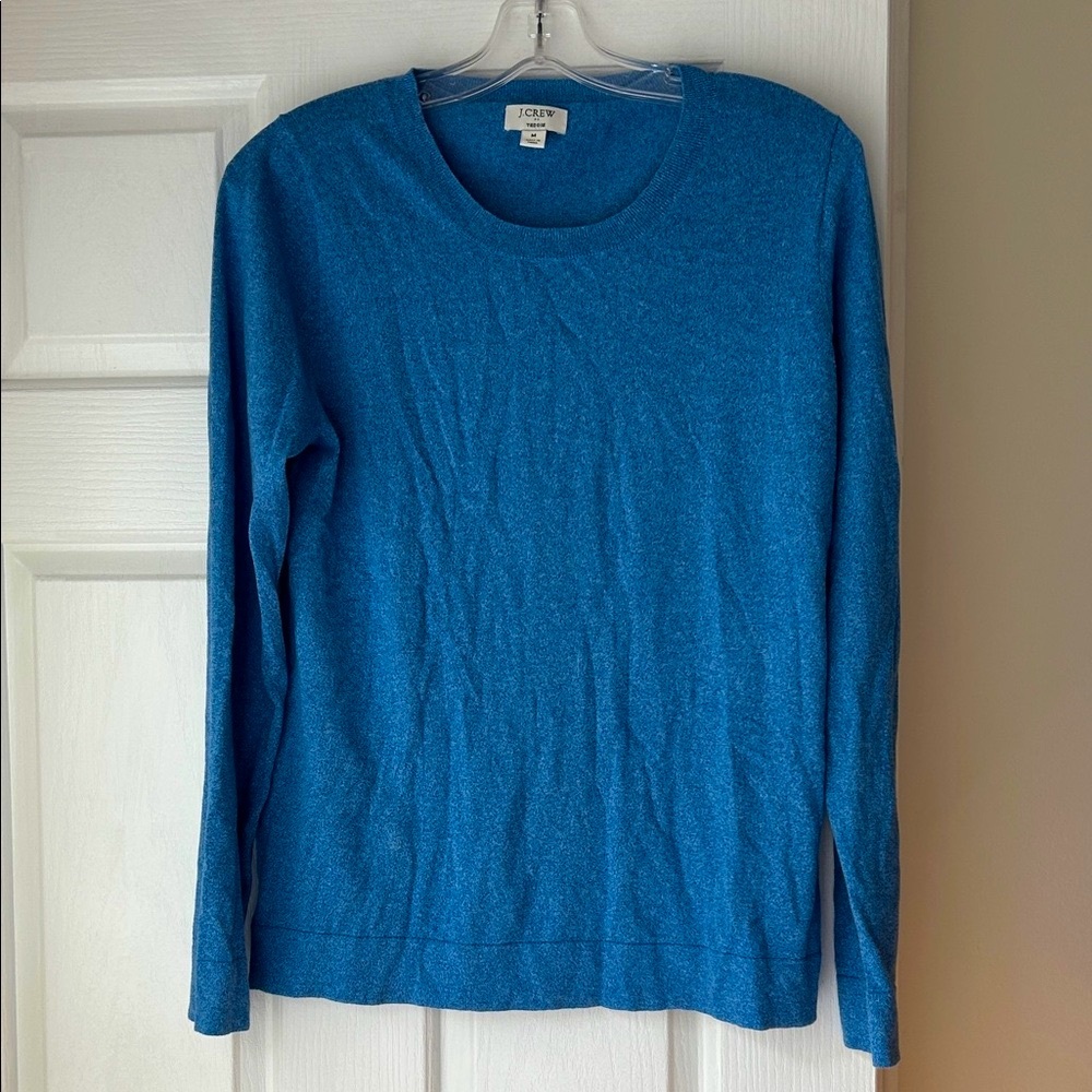J. Crew Classic Blue Knit Top